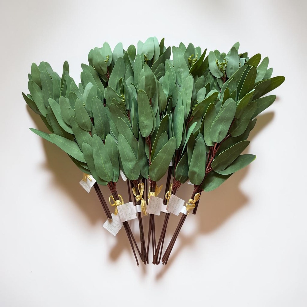 Artificial Mixed Eucalyptus Greenery Branches Stems 10 Bundles Sage Green - Picture 8 of 8